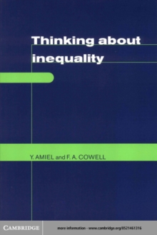 Thinking about Inequality : Personal Judgment and Income Distributions