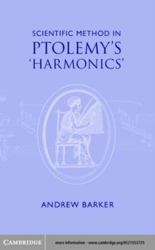 Scientific Method in Ptolemy's Harmonics