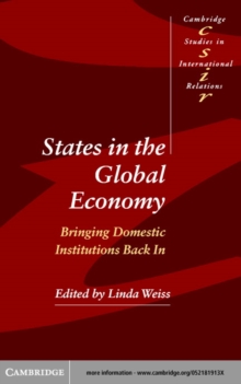 States in the Global Economy : Bringing Domestic Institutions Back In