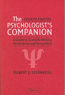 Psychologist's Companion : A Guide to Scientific Writing for Students and Researchers