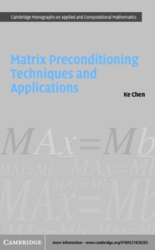 Matrix Preconditioning Techniques and Applications