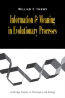 Information and Meaning in Evolutionary Processes