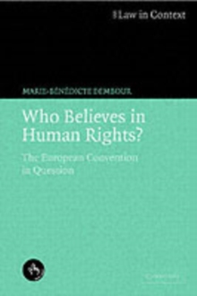 Who Believes in Human Rights? : Reflections on the European Convention