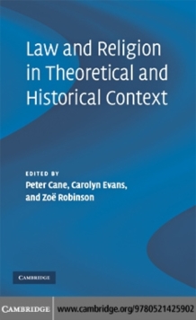 Law and Religion in Theoretical and Historical Context