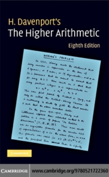 Higher Arithmetic : An Introduction to the Theory of Numbers