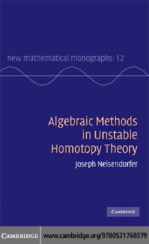 Algebraic Methods in Unstable Homotopy Theory