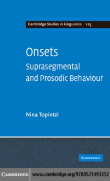 Onsets : Suprasegmental and Prosodic Behaviour