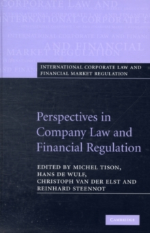 Perspectives in Company Law and Financial Regulation