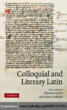 Colloquial and Literary Latin