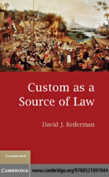 Custom as a Source of Law