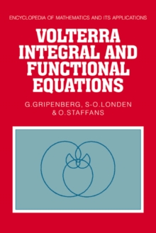 Volterra Integral and Functional Equations