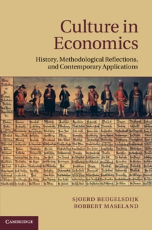 Culture in Economics : History, Methodological Reflections and Contemporary Applications