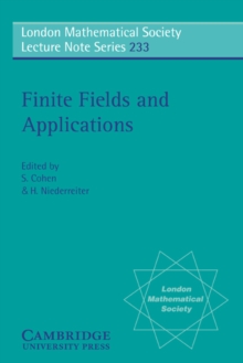 Finite Fields and Applications : Proceedings of the Third International Conference, Glasgow, July 1995