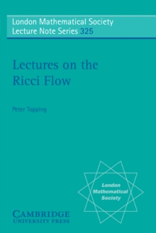 Lectures on the Ricci Flow