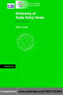 Dictionary of Trade Policy Terms