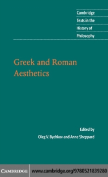 Greek and Roman Aesthetics