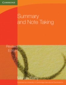 Summary and Note-Taking, Paperback Book Summary and Note-Taking, Paperback Book