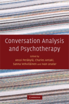 Conversation Analysis and Psychotherapy