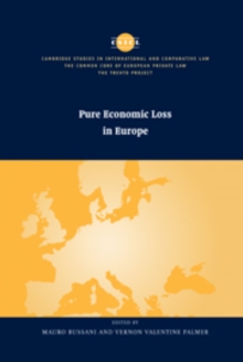 Pure Economic Loss in Europe