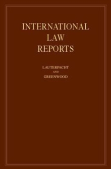 International Law Reports: Volume 140, Hardback Book International Law Reports: Volume 140, Hardback Book