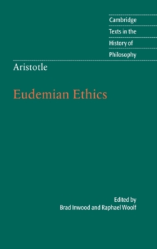 Aristotle: Eudemian Ethics, Hardback Book Aristotle: Eudemian Ethics, Hardback Book