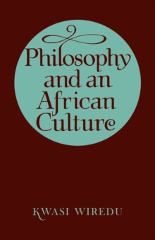 Philosophy and an African Culture