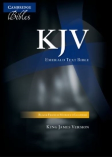 KJV Emerald Text Edition Black French Morocco Leather KJ533:T : KJV Standard Text Edition 43, Leather / fine binding Book KJV Emerald Text Edition Black French Morocco Leather KJ533:T : KJV Standard Text Edition 43, Leather / fine binding Book