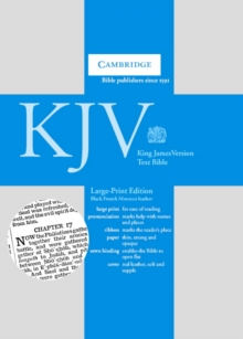 KJV Large Print Text Bible, Black French Morocco Leather KJ653:T, Leather / fine binding Book KJV Large Print Text Bible, Black French Morocco Leather KJ653:T, Leather / fine binding Book