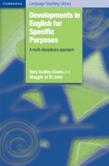 Cambridge Language Teaching Library : Developments in English for Specific Purposes: A Multi-Disciplinary Approach, Paperback / softback Book Cambridge Language Teaching Library : Developments in English for Specific Purposes: A Multi-Disciplinary Approach, Paperback / softback Book