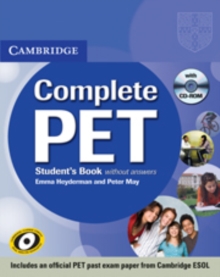 Complete PET Student's Book without Answers with CD-ROM, Mixed media product Book Complete PET Student's Book without Answers with CD-ROM, Mixed media product Book