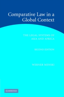 Comparative Law in a Global Context : The Legal Systems of Asia and Africa