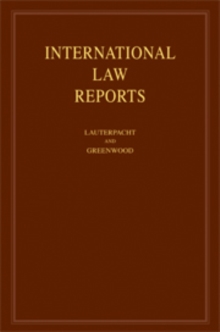 International Law Reports: Volume 134, Hardback Book International Law Reports: Volume 134, Hardback Book