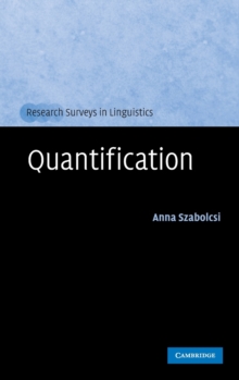 Quantification, Hardback Book Quantification, Hardback Book