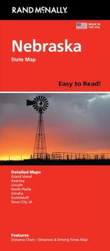 Rand McNally Easy to Read: Nebraska State Map