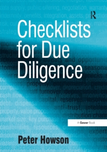 Checklists for Due Diligence, Paperback Book Checklists for Due Diligence, Paperback Book