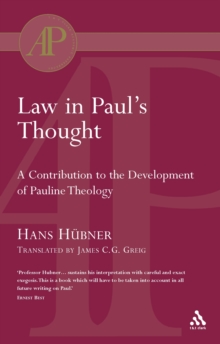 Law in Paul's Thought