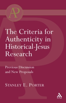 Criteria for Authenticity in Historical-Jesus Research