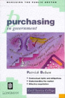 Purchasing in Government, Paperback Book Purchasing in Government, Paperback Book