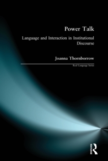 Power Talk : Language and Interaction in Institutional Discourse, Paperback Book Power Talk : Language and Interaction in Institutional Discourse, Paperback Book