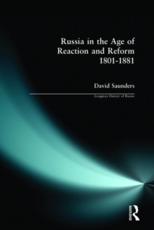 Russia in the Age of Reaction and Reform 1801-1881, Paperback Book Russia in the Age of Reaction and Reform 1801-1881, Paperback Book