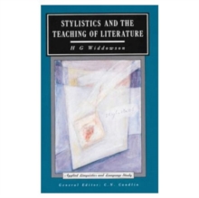 Stylistics and the Teaching of Literature, Paperback Book Stylistics and the Teaching of Literature, Paperback Book