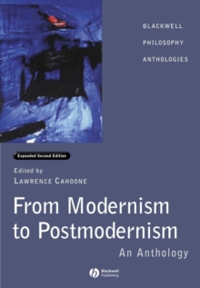 From Modernism to Postmodernism : An Anthology, Paperback Book From Modernism to Postmodernism : An Anthology, Paperback Book