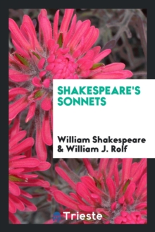 Shakespeare's Sonnets, Paperback Book Shakespeare's Sonnets, Paperback Book