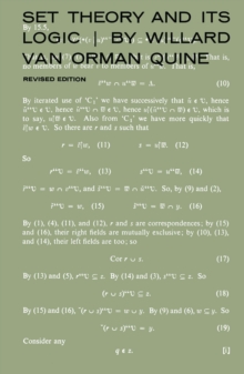 Set Theory and Its Logic : Revised Edition