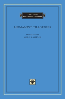 Humanist Tragedies, Hardback Book Humanist Tragedies, Hardback Book