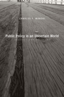 Public Policy in an Uncertain World : Analysis and Decisions