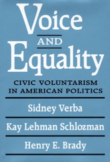 Voice and Equality : Civic Voluntarism in American Politics