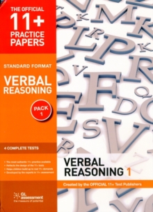 11+ Practice Papers, Verbal Reasoning Pack 1, Standard Format : Test 1, Test 2, Test 3, Test 4, Pamphlet Book 11+ Practice Papers, Verbal Reasoning Pack 1, Standard Format : Test 1, Test 2, Test 3, Test 4, Pamphlet Book
