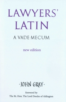 Lawyer's Latin, Hardback Book Lawyer's Latin, Hardback Book