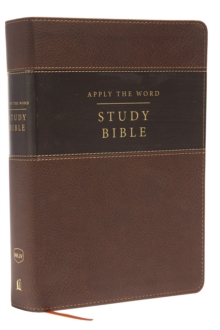 NKJV, Apply the Word Study Bible, Large Print, Leathersoft, Brown, Red Letter Edition : Live in His Steps, Leather / fine binding Book NKJV, Apply the Word Study Bible, Large Print, Leathersoft, Brown, Red Letter Edition : Live in His Steps, Leather / fine binding Book
